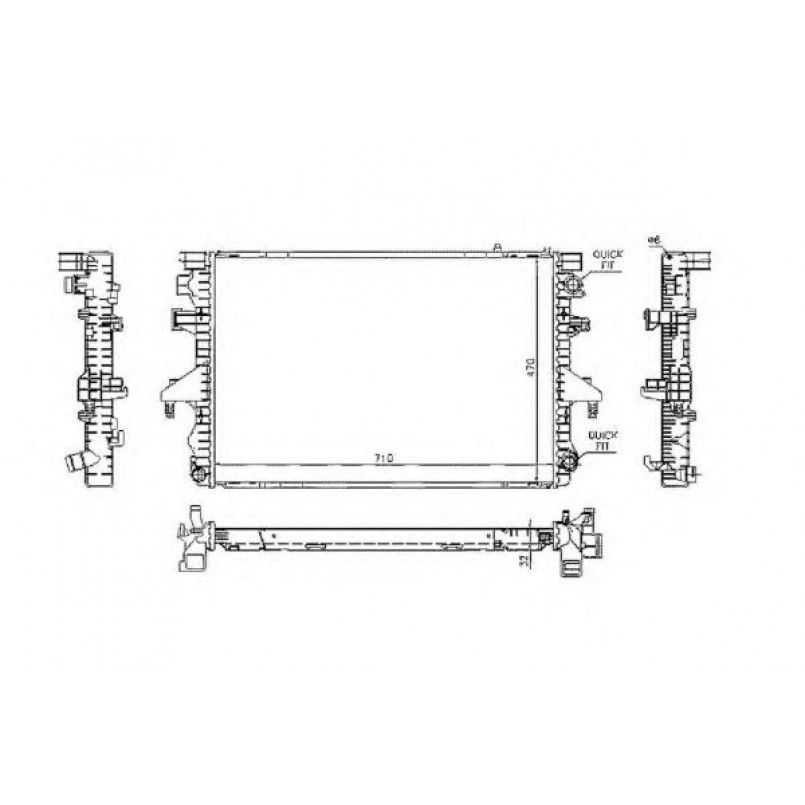 53795 NRF Радіатор охолодження