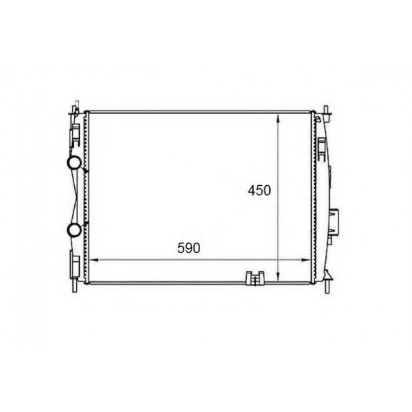 58461 NRF Радіатор охолодження