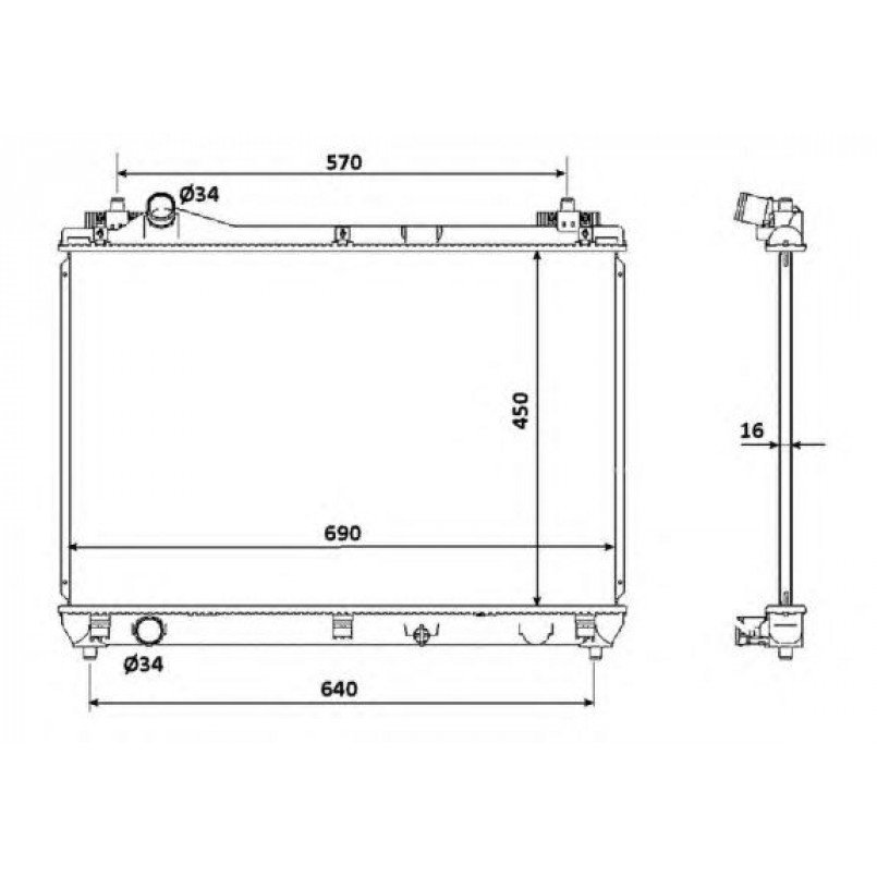 53915 NRF Радіатор охолодження