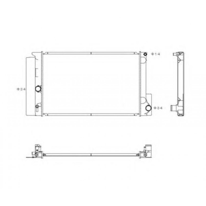 53763 NRF Радіатор охолодження