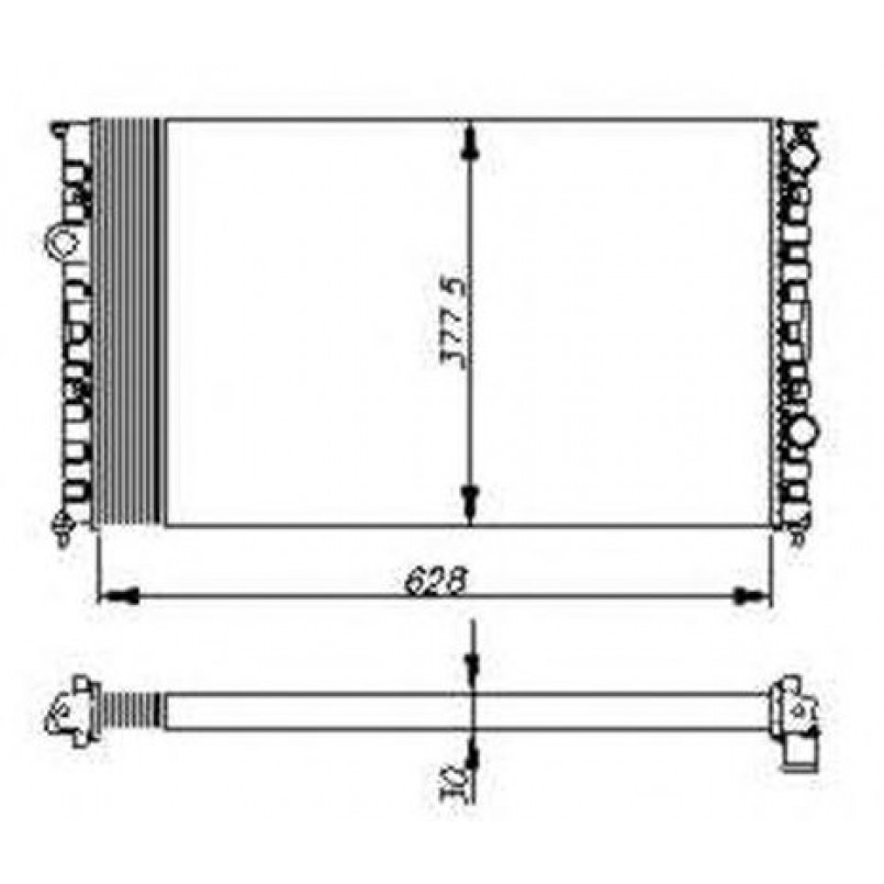 54693 NRF Радіатор охолодження