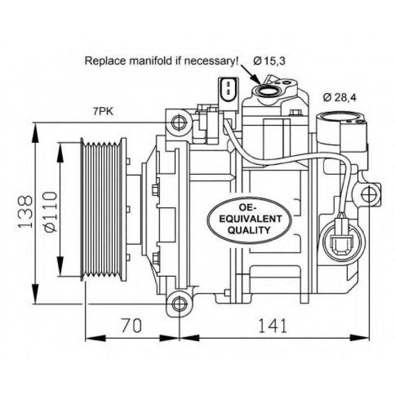 32613 NRF Компресор кондиціонера