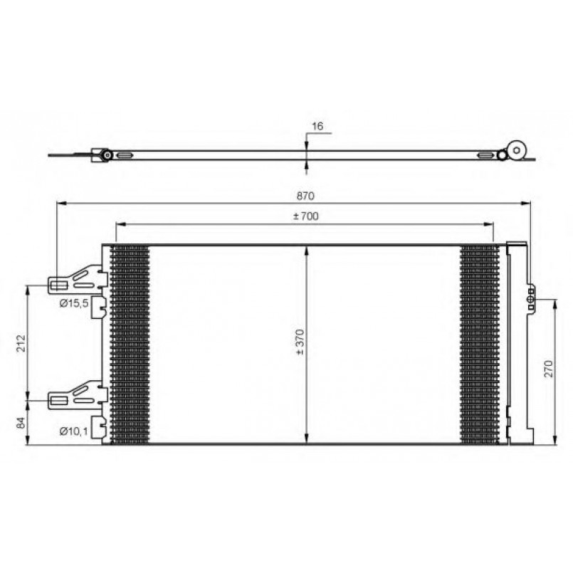 35895 NRF Радіатор кондиціонера
