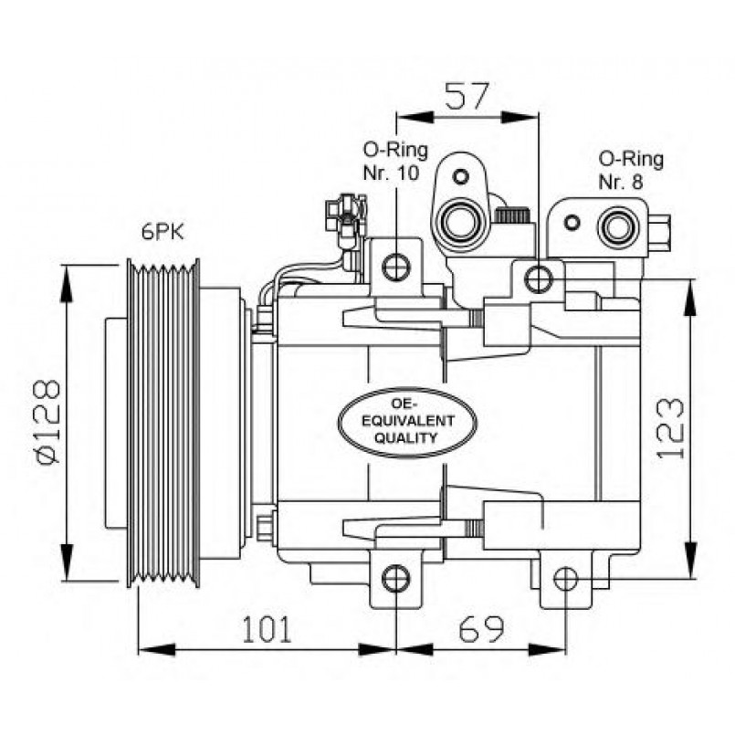 32204 NRF Компресор кондиціонера
