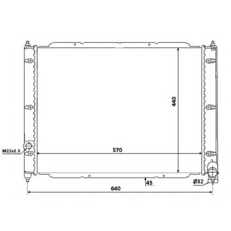 53944 NRF Радіатор охолодження