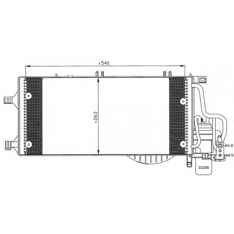35531 NRF Радіатор кондиціонера