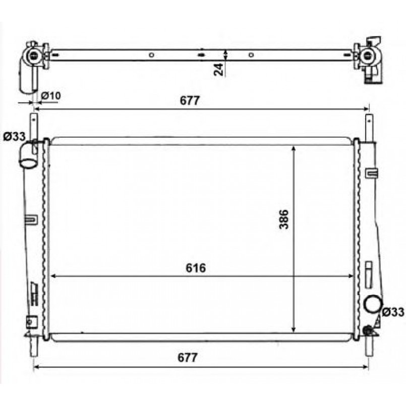 58272 NRF Радіатор охолодження