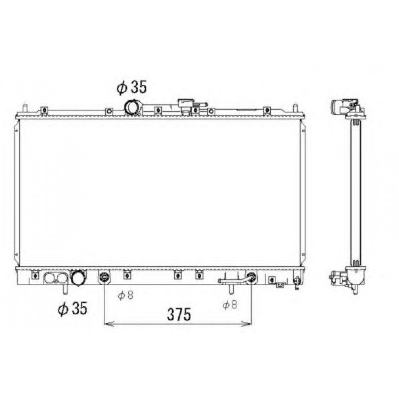 53313 NRF Радіатор охолодження