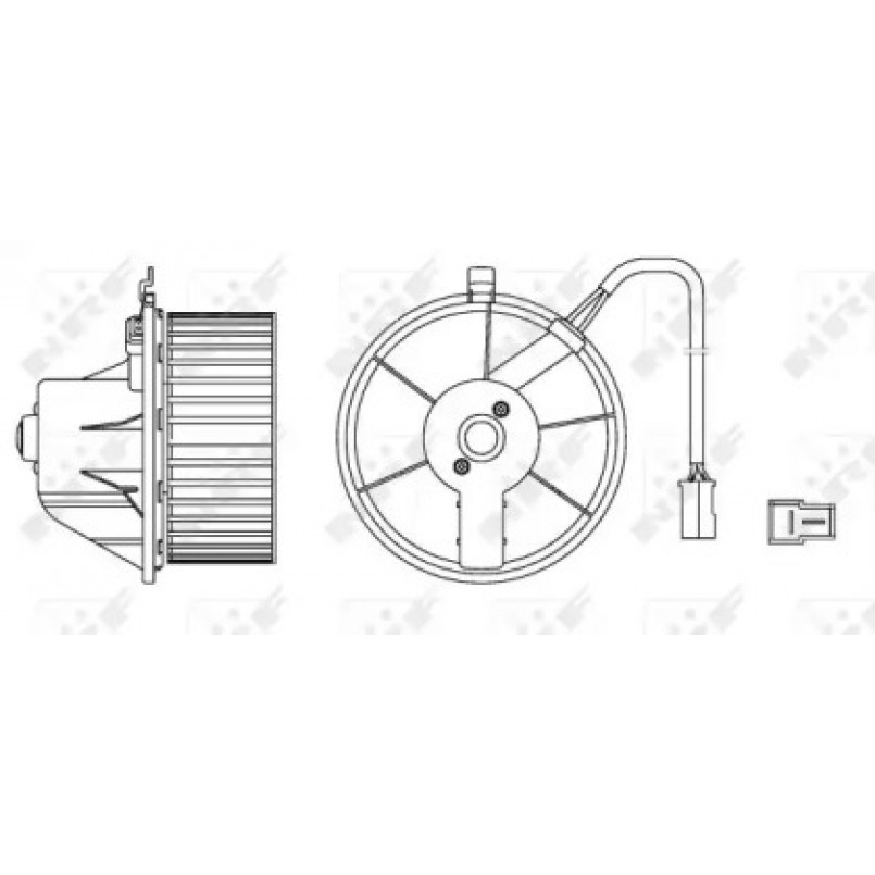 34152 NRF Вентилятор кабіни кондиціонера