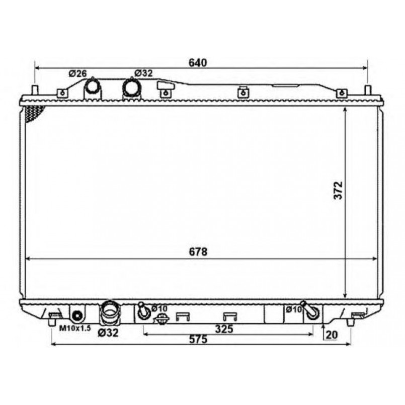 58379 NRF Радіатор охолодження