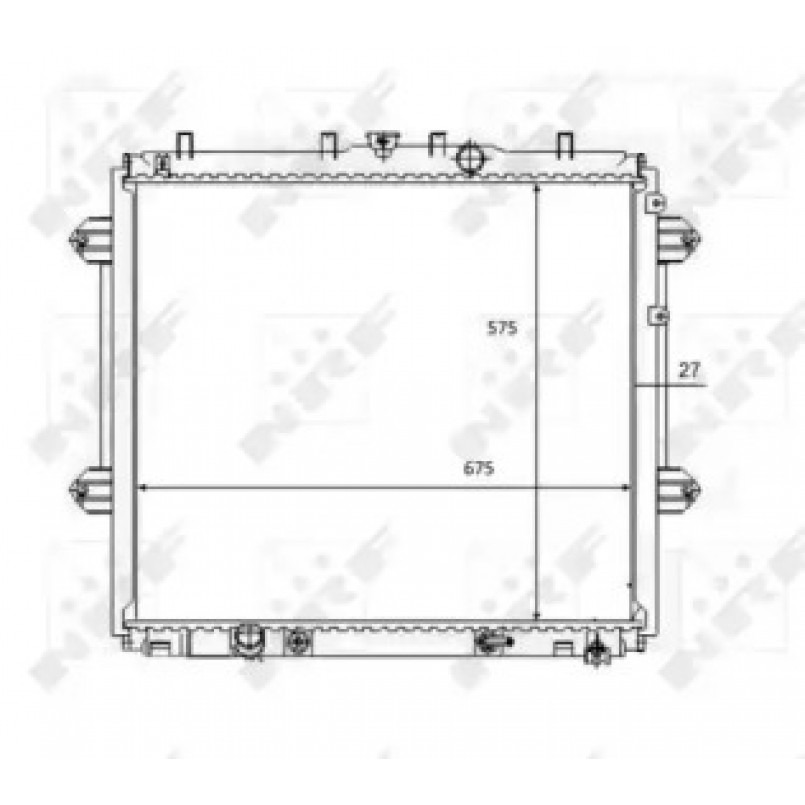 59080 NRF Радіатор охолодження