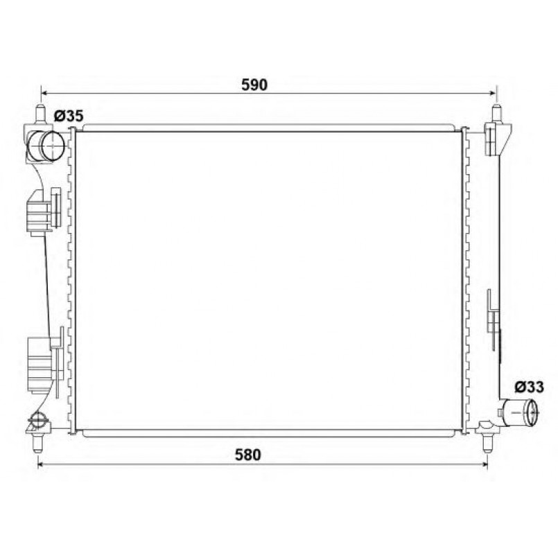 53166 NRF Радіатор охолодження