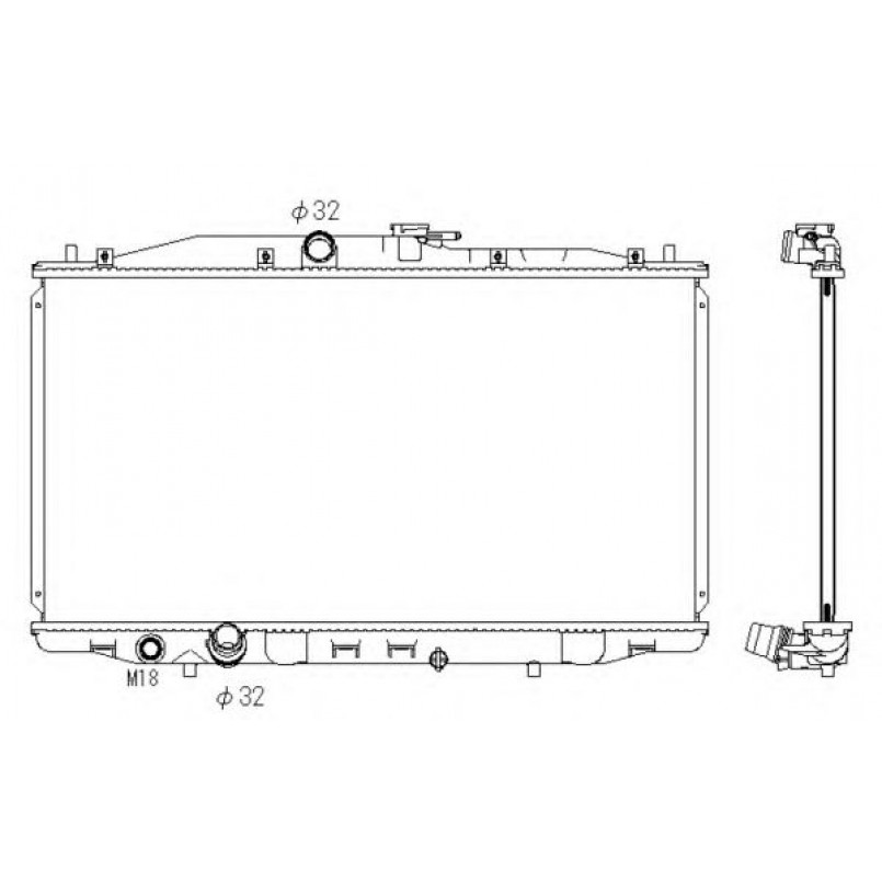 53392 NRF Радіатор охолодження