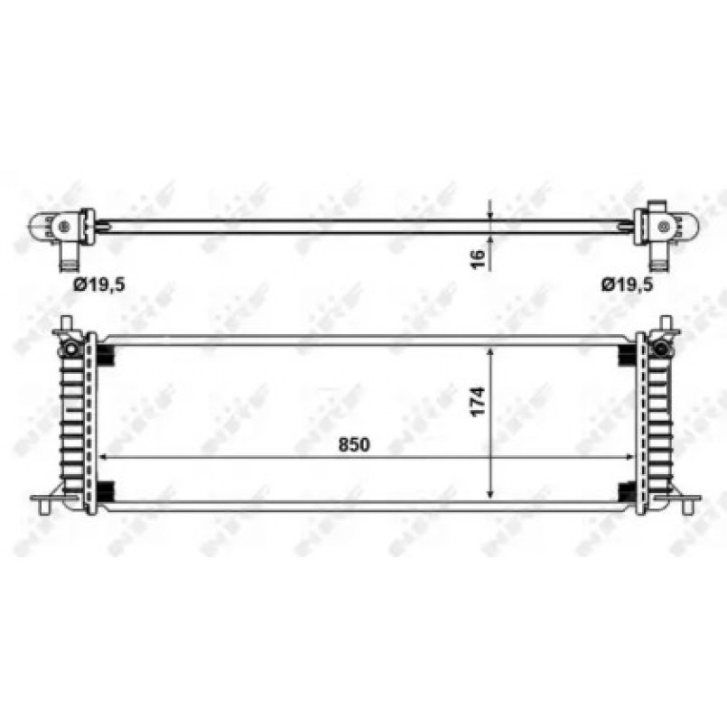 58790 NRF Радіатор охолодження