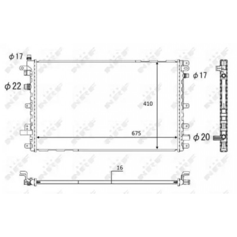 58569 NRF Радіатор охолодження