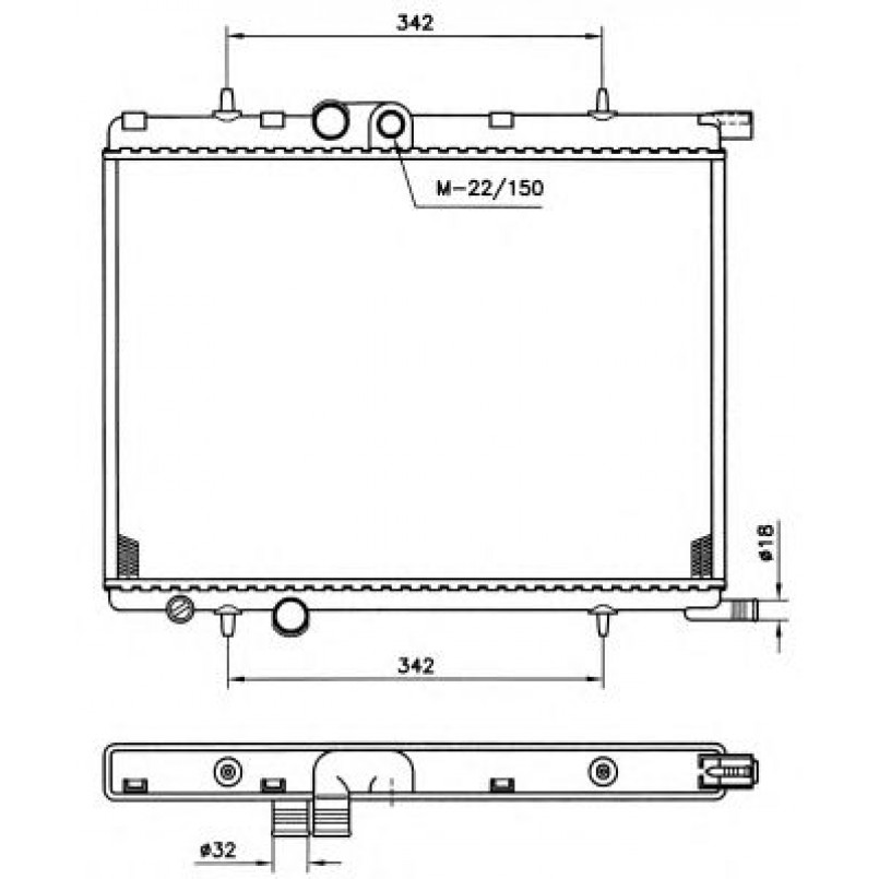519524 NRF Радіатор охолодження