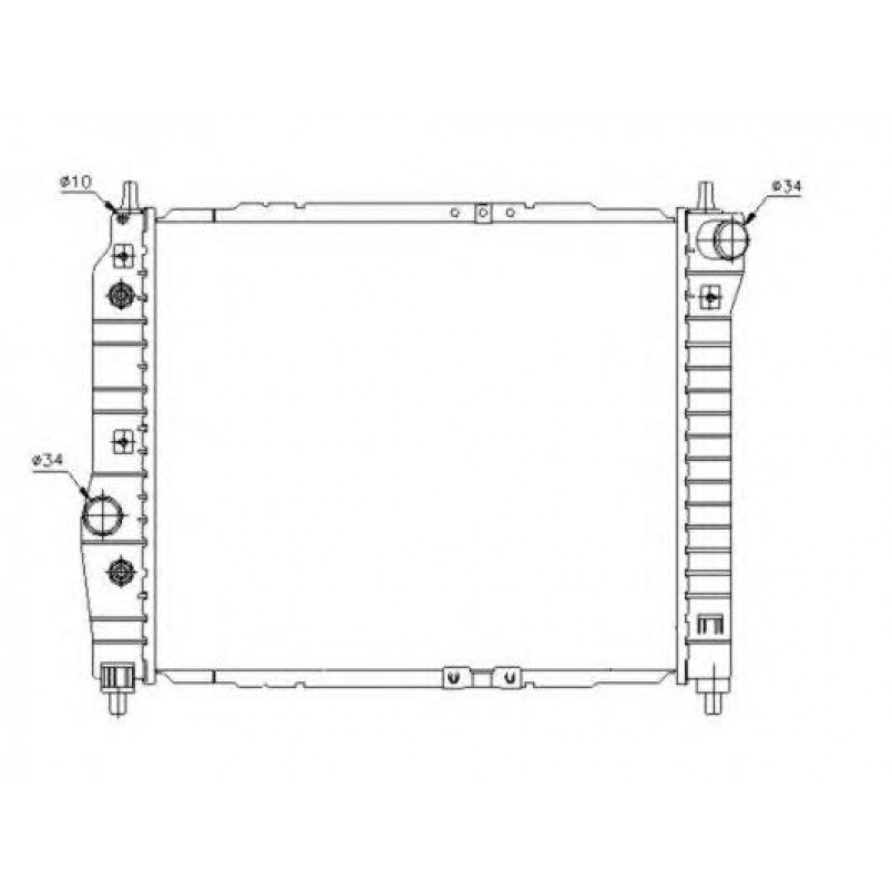 53638 NRF Радіатор охолодження