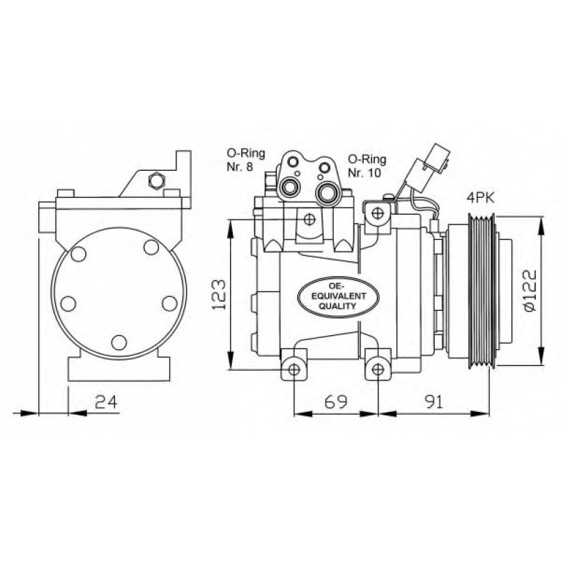 32205 NRF Компресор кондиціонера
