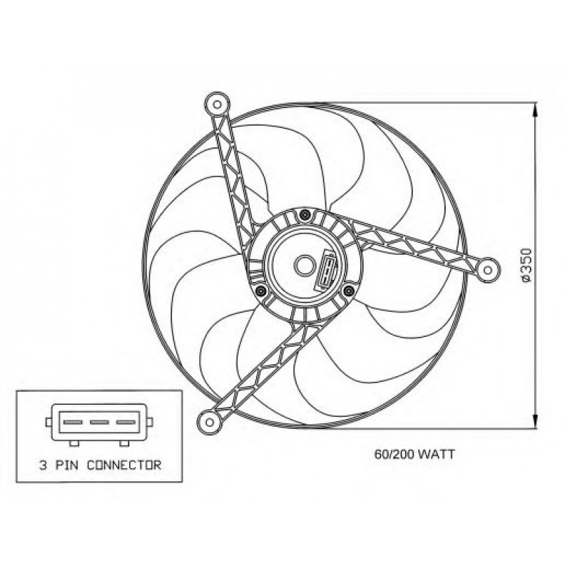 47057 NRF Вентилятор Радіатора