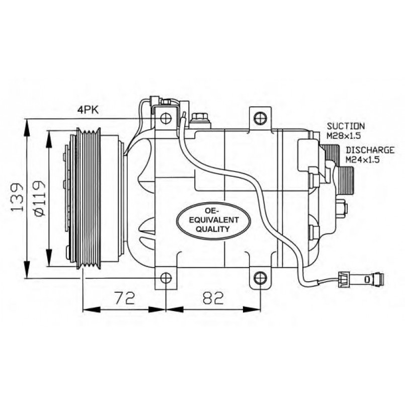 32030 NRF Компресор кондиціонера