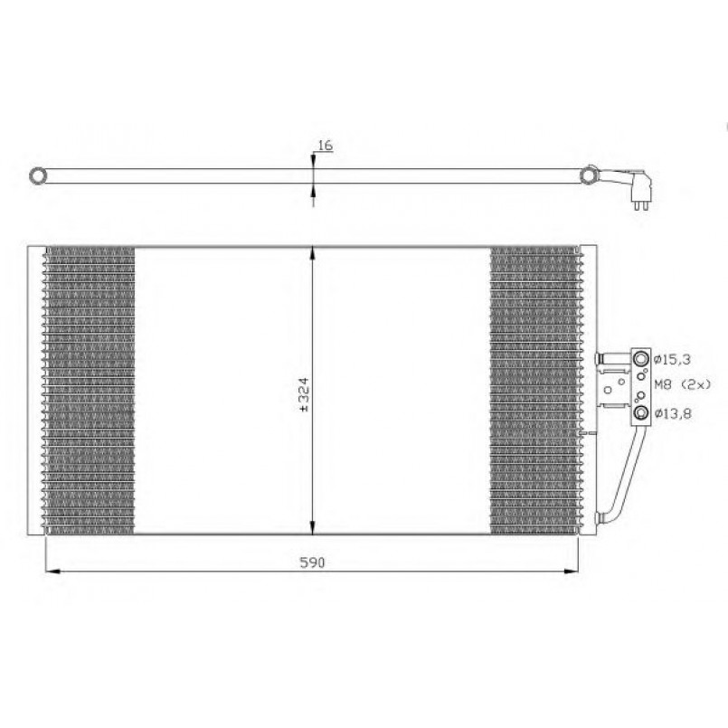 35295 NRF Радіатор кондиціонера