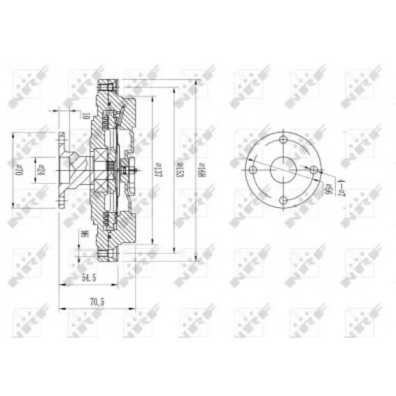 49608 NRF Віскомуфта вентилятора