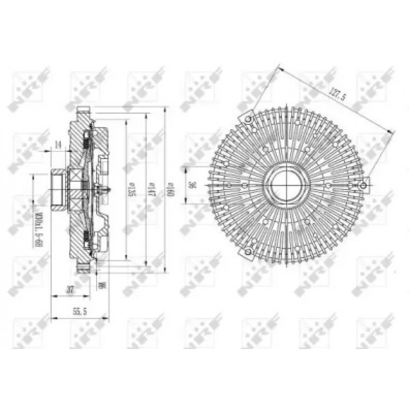 49593 NRF Віскомуфта вентилятора