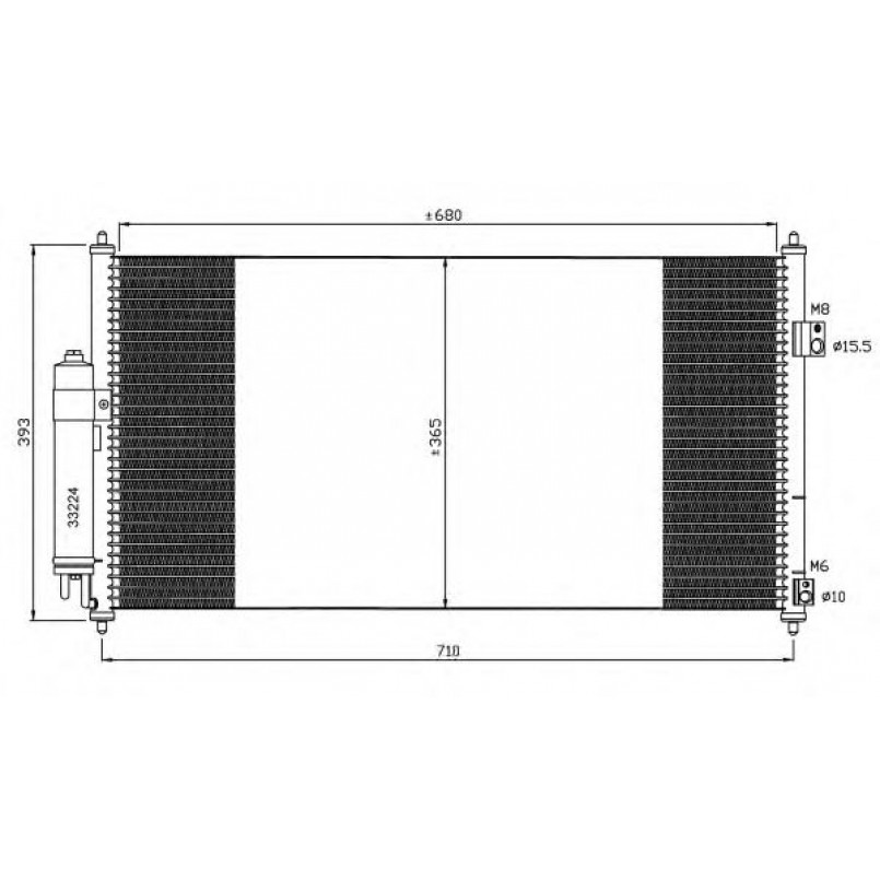 35550 NRF Радіатор кондиціонера