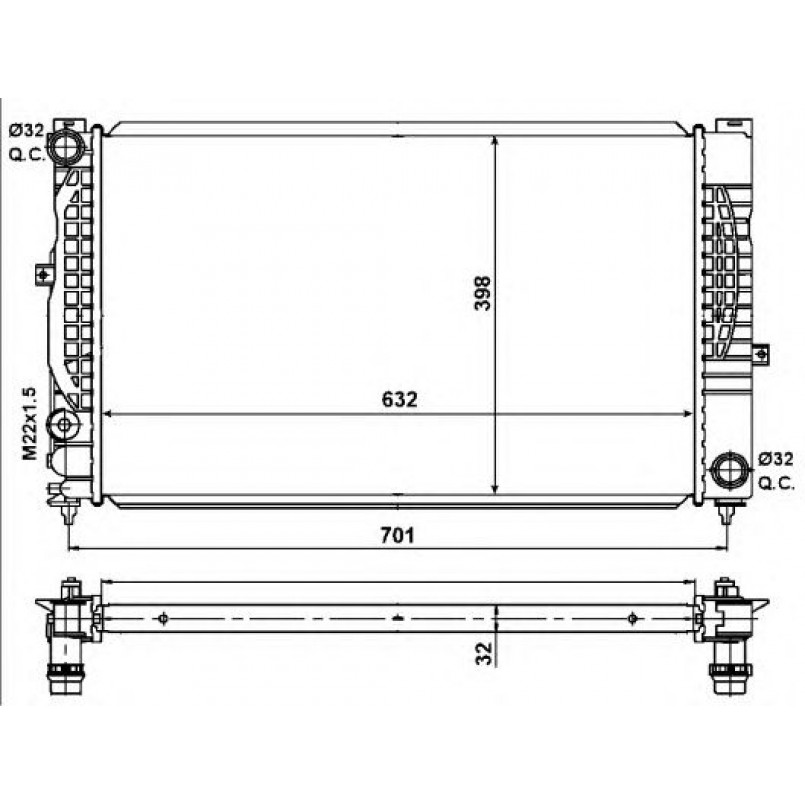 539504 NRF Радіатор охолодження