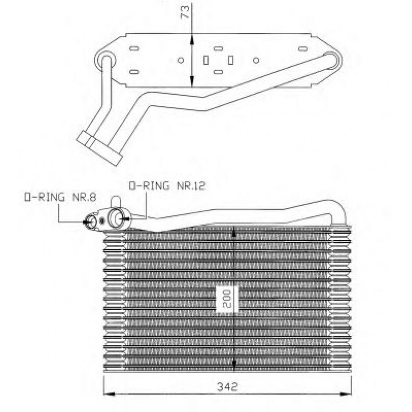 36037 NRF Випарювач кондиціонера