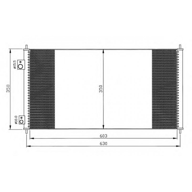 35663 NRF Радіатор кондиціонера