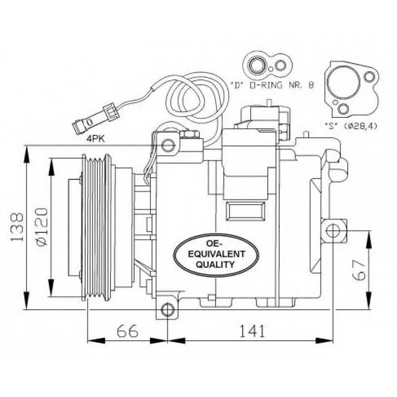 32104 NRF Компресор кондиціонера