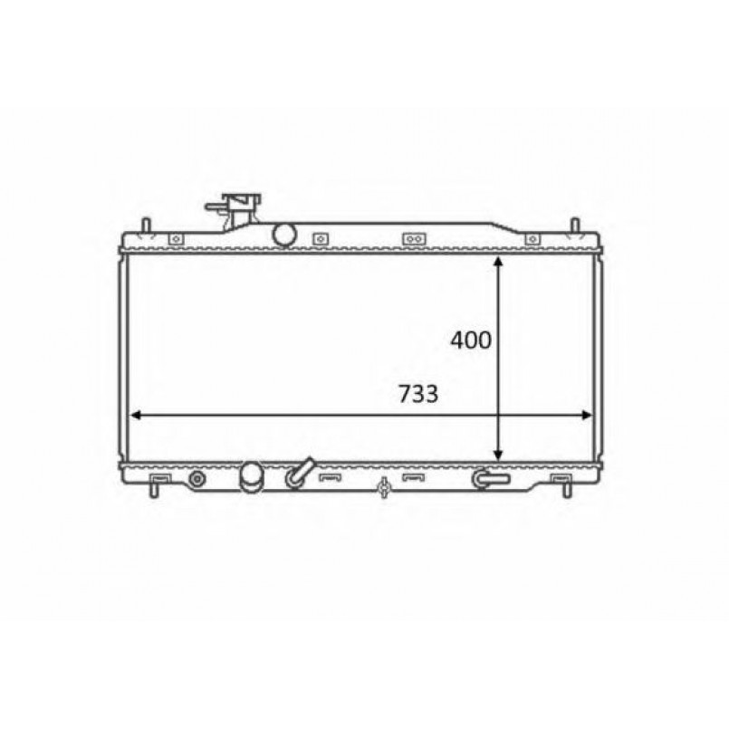58456 NRF Радіатор охолодження
