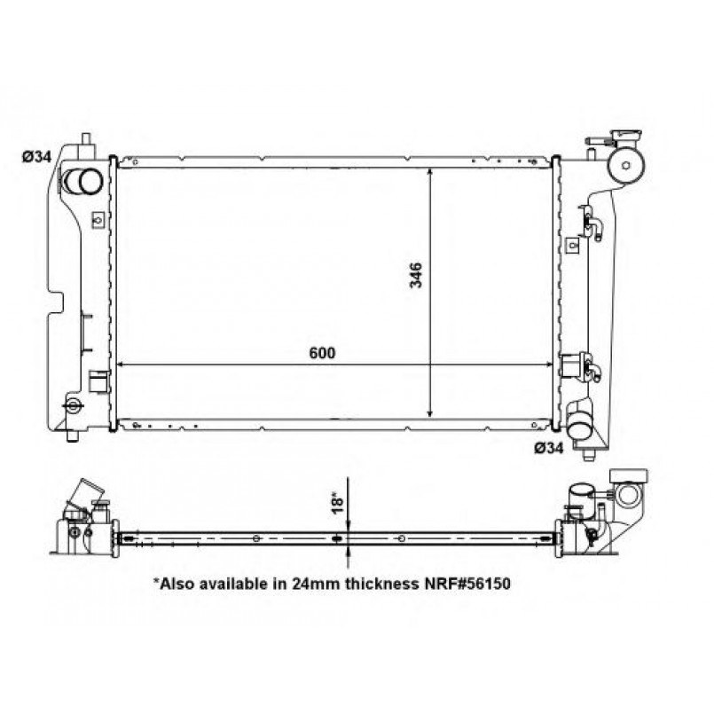 53325 NRF Радіатор охолодження