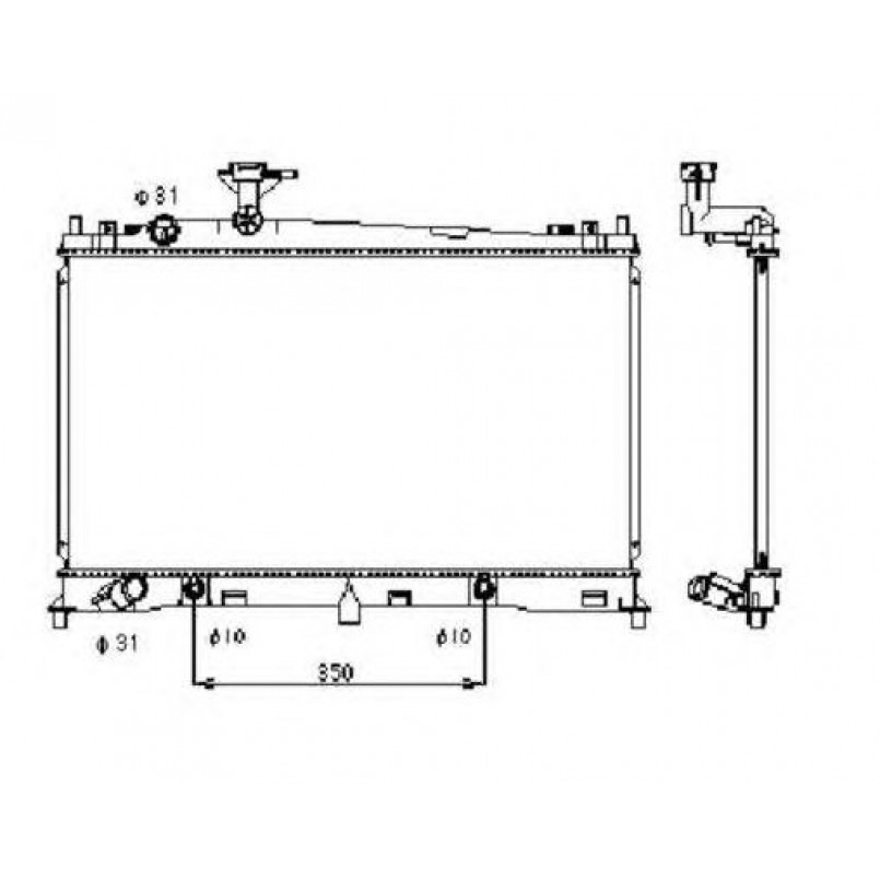 53410 NRF Радіатор охолодження