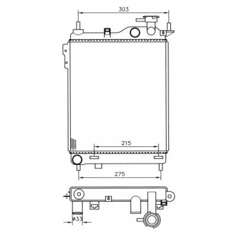53359 NRF Радіатор охолодження