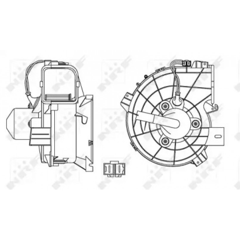 34153 NRF Вентилятор кабіни кондиціонера