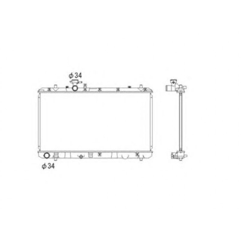 53581 NRF Радіатор охолодження