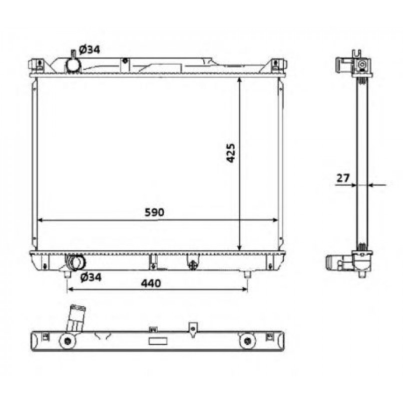 53916 NRF Радіатор охолодження