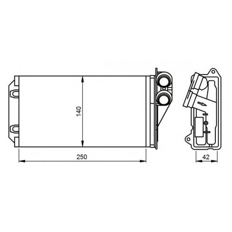 54305 NRF Радіатор опалення