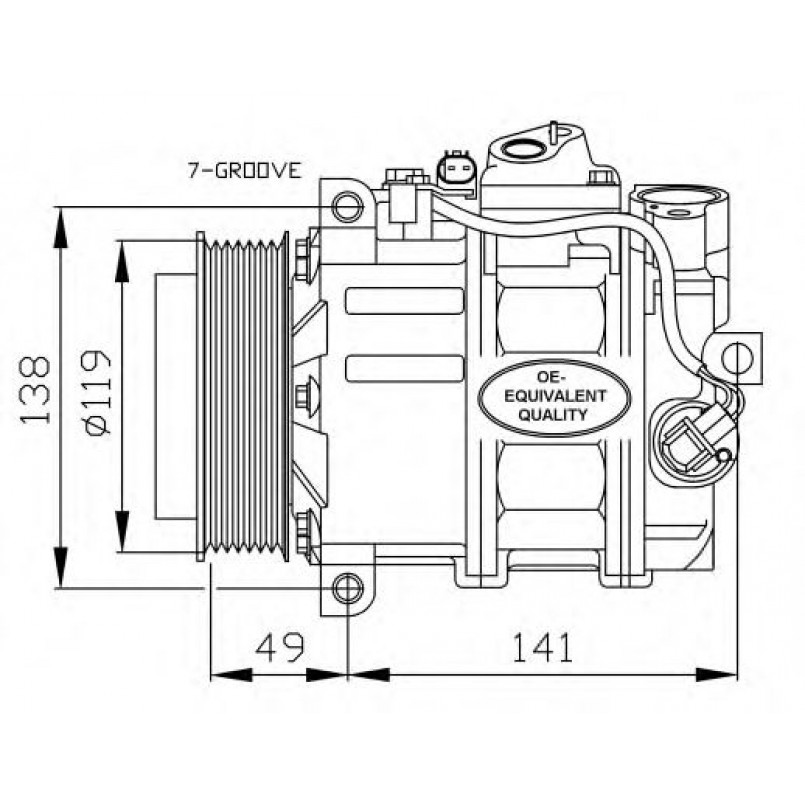 32215 NRF Компресор кондиціонера