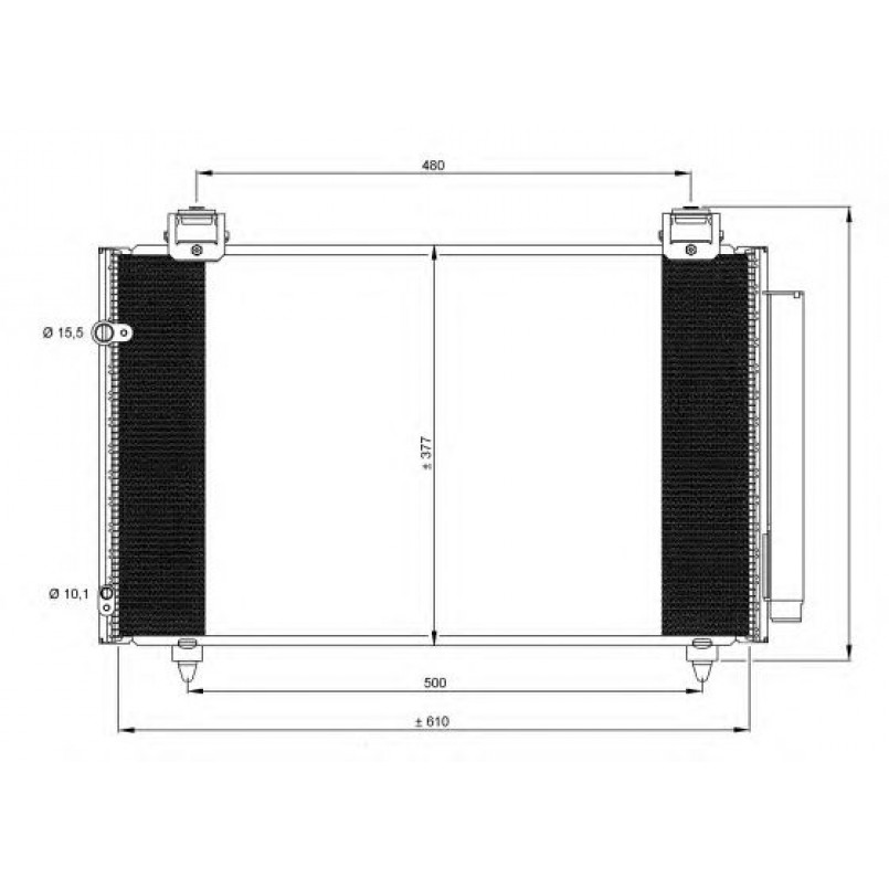 35861 NRF Радіатор кондиціонера