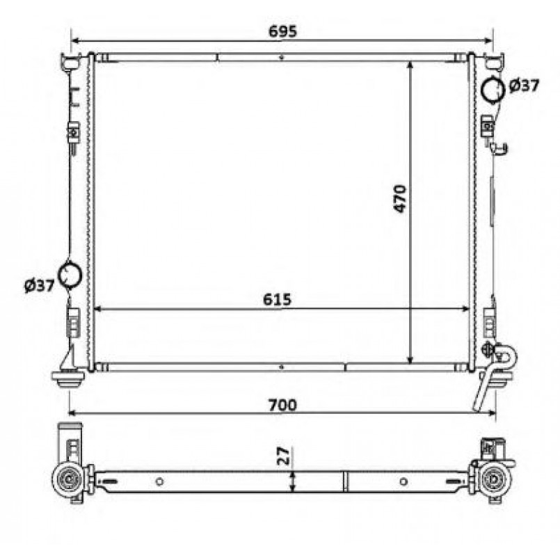 53928 NRF Радіатор охолодження