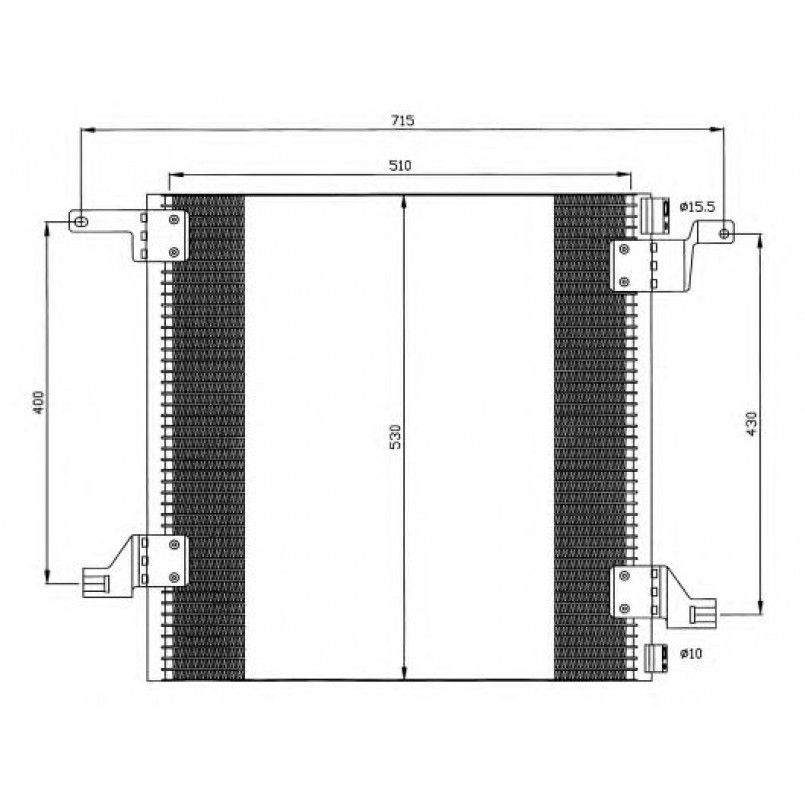 35526 NRF Радіатор кондиціонера