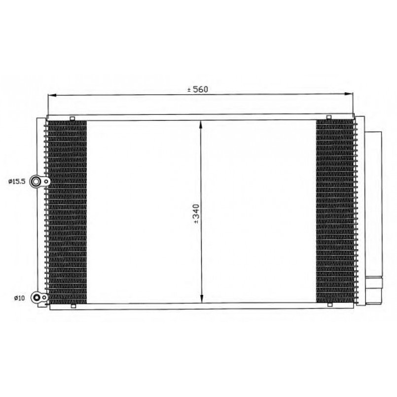 35601 NRF Радіатор кондиціонера