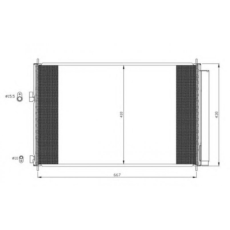 35641 NRF Радіатор кондиціонера
