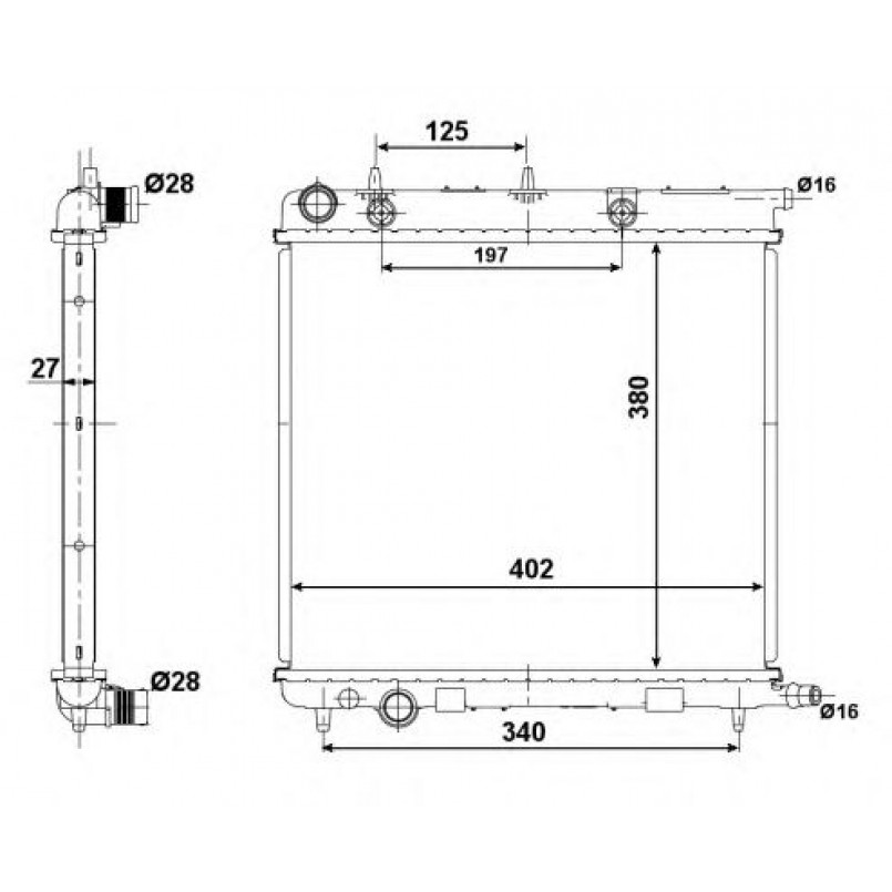 50439 NRF Радіатор охолодження