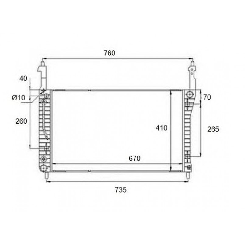 58509 NRF Радіатор охолодження