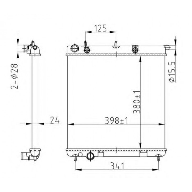 50429A NRF Радіатор охолодження