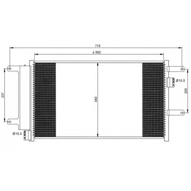 35751 NRF Радіатор кондиціонера